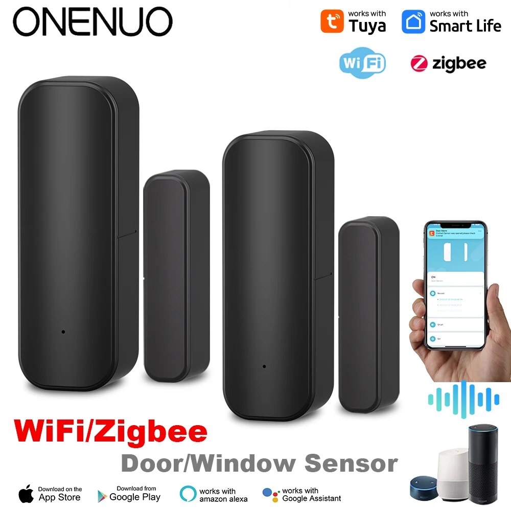 Home Security Gate - Tuya-Sensor ZigBee de Porta e Janela,