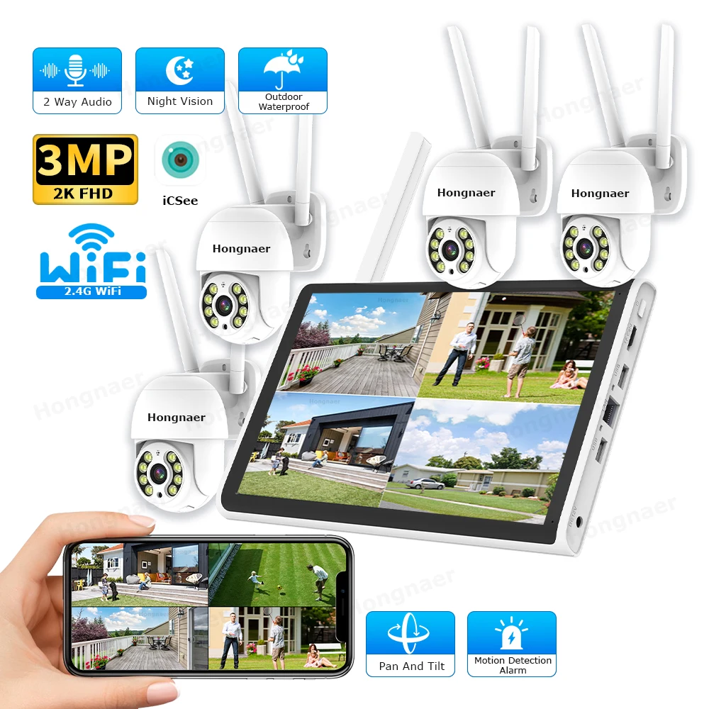 Home Security And Cameras - Kit de Câmeras de Segurança Sem