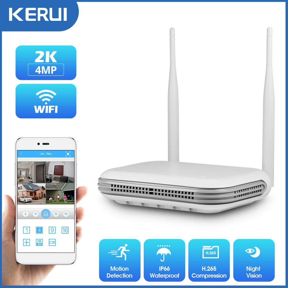 Home Security Monitoring - Kerui 2k 3k 4mp 8ch nvr