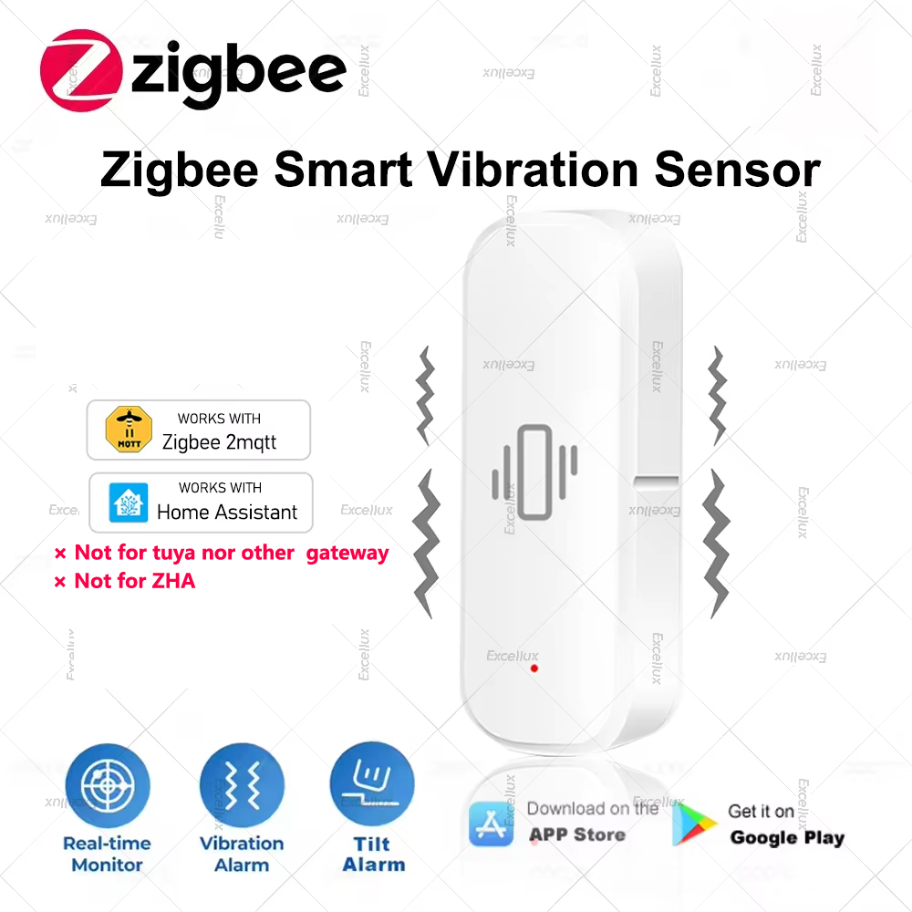 Home Security Monitoring - Zigbee sensor de vibração inteligente proteção