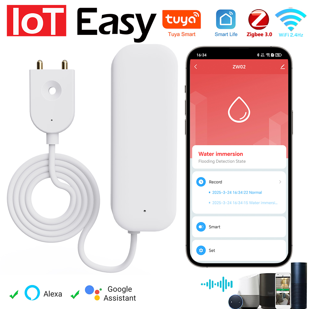 Home Security Tools - Tuya wifi zigbee sensor de água