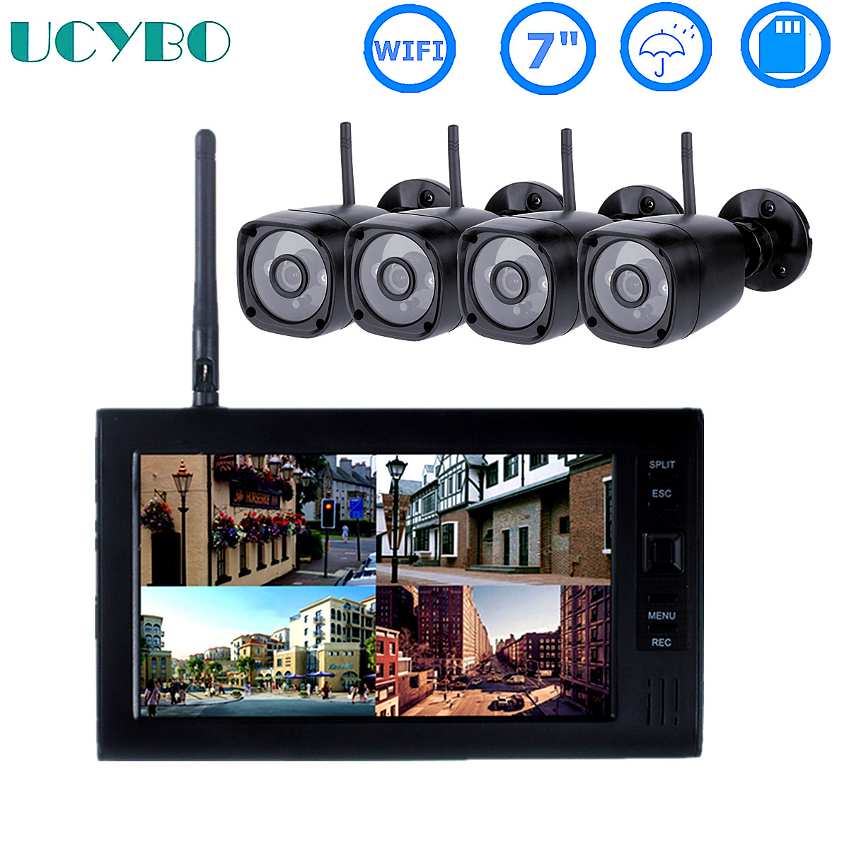 Home Security And Cameras - Sistema de segurança CCTV sem fio