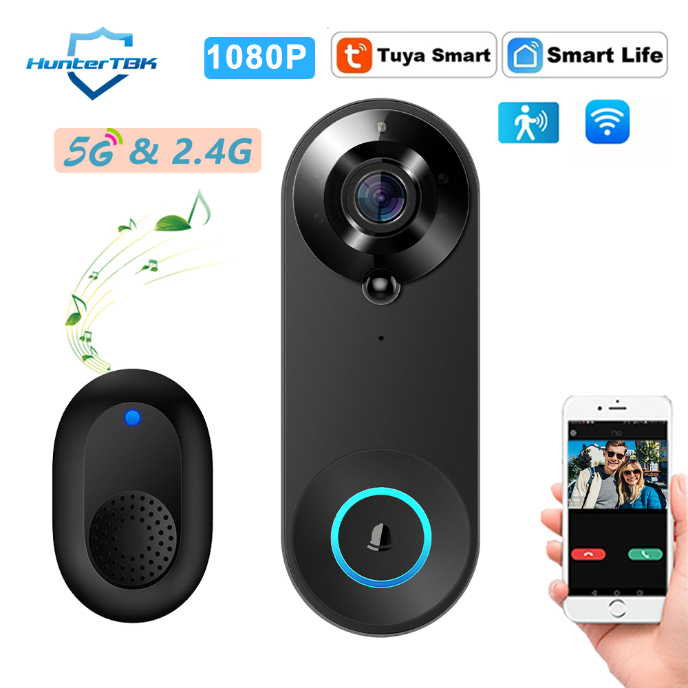 Home Security Doorbell Camera - Campainha de Vídeo WiFi 5G 2.4G