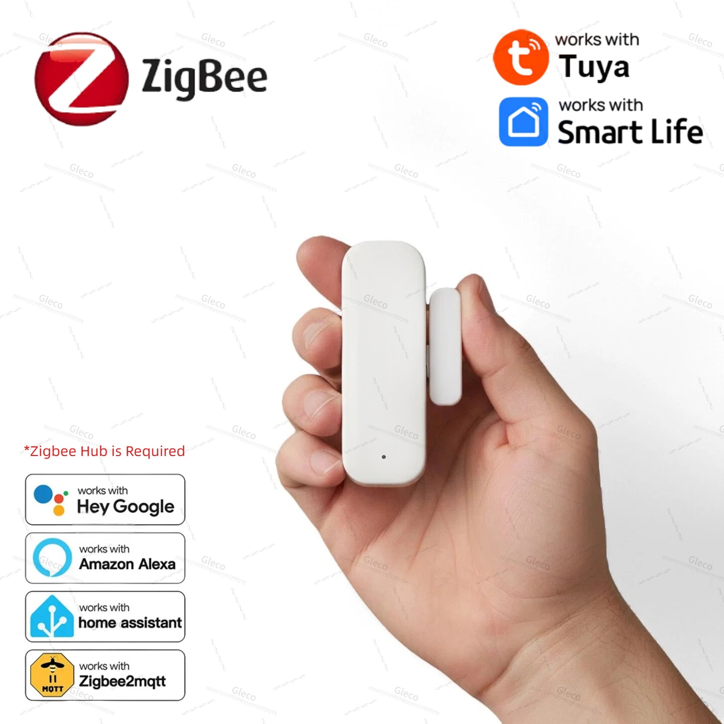 Home Security Technology - Tuya zigbee porta janela sensor detector
