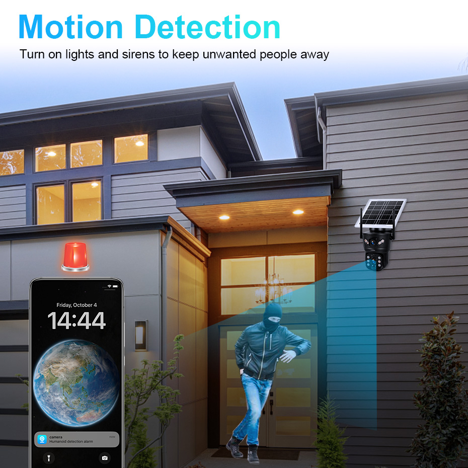 Câmera Solar KERUI 6MP 4G SIM  - Home Security Services avaliação e preço