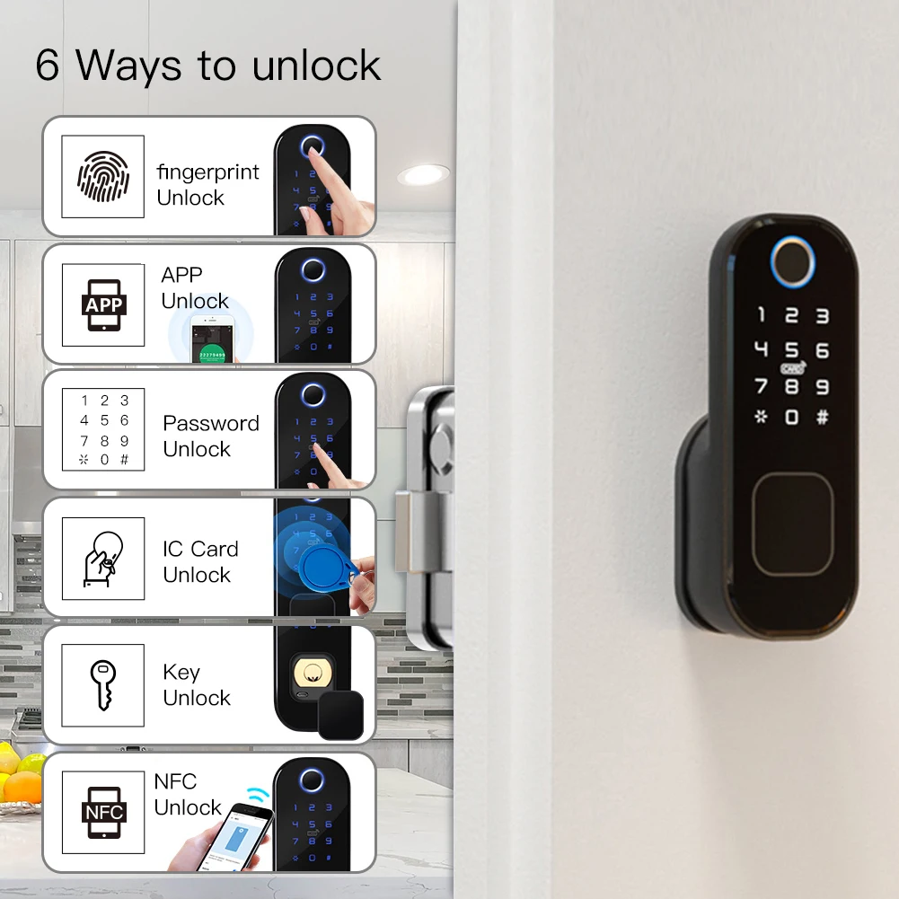 MOES-Smart Digital Door Lock c - Home Security Door Lock avaliação e preço