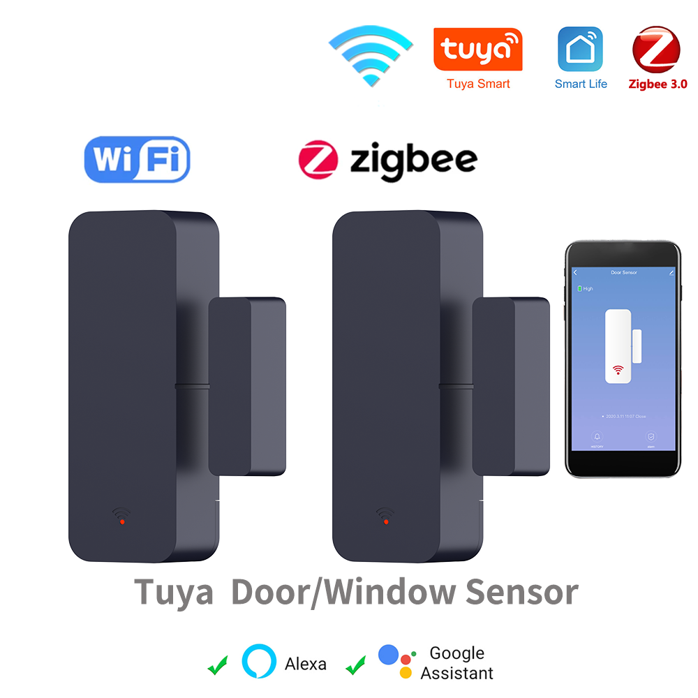 Tuya Zigbee-Sensor de Porta Ma - Home Security Technology avaliação e preço