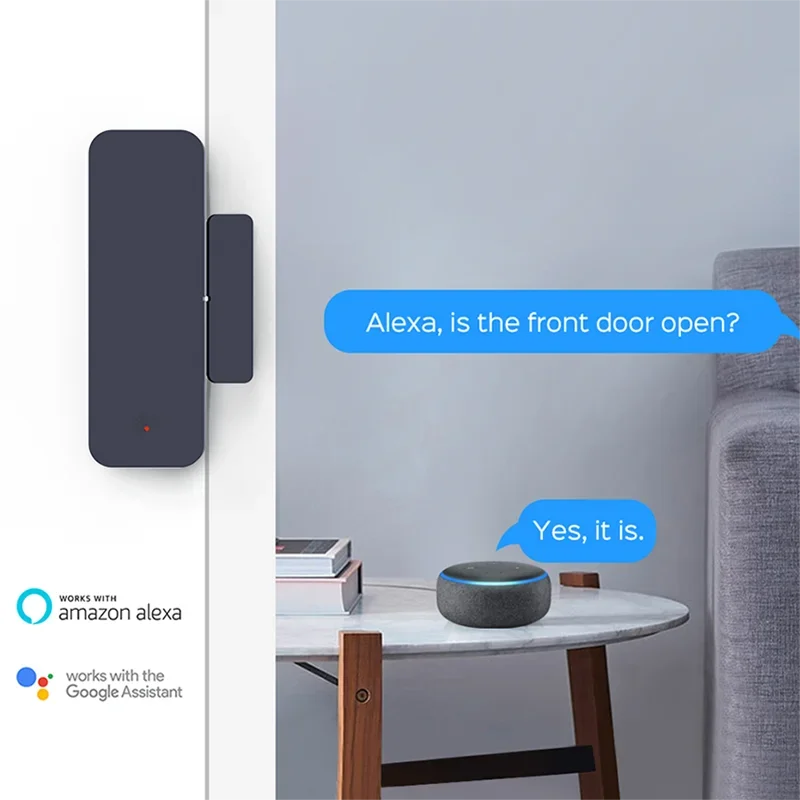 Tuya Zigbee-Sensor de Porta Ma - Home Security Technology avaliação e preço