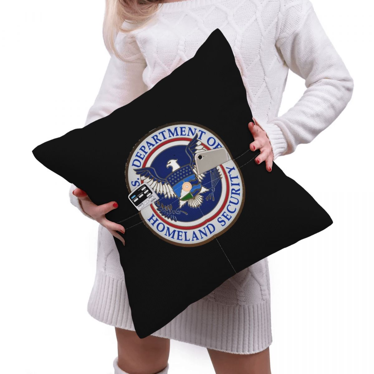 DHS - Capa de almofada quadrad - Home Security Department Us avaliação e preço