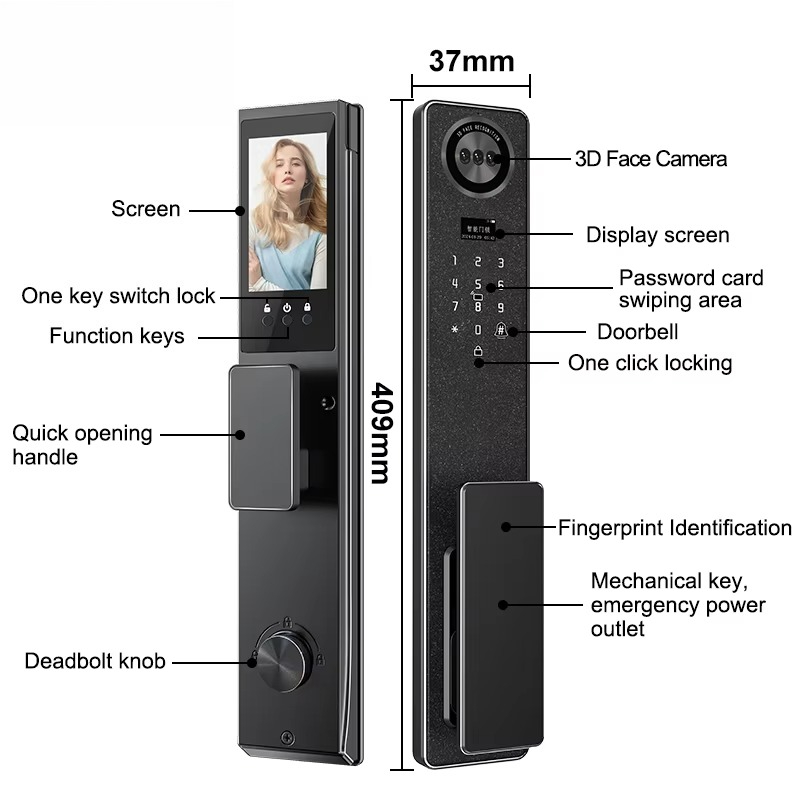 Fechadura inteligente tuya wif - Home Security Door Lock avaliação e preço