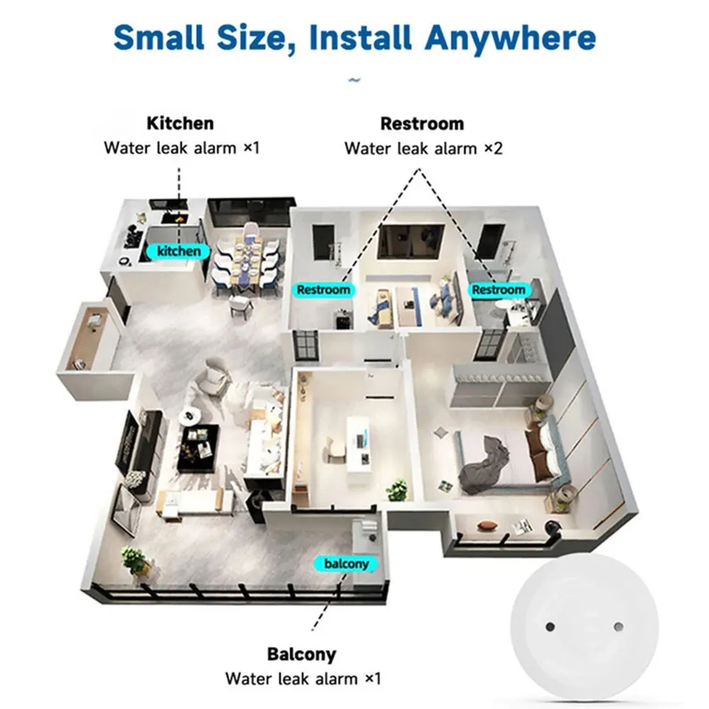 Sensor Inteligente de Vazament - Home Security Monitoring avaliação e preço