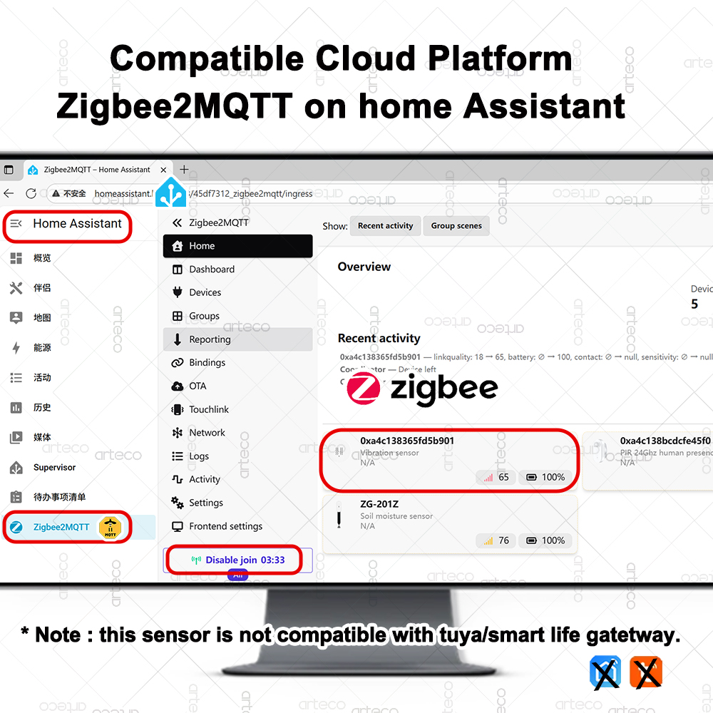 Sensor de vibração inteligente - Home Security Monitoring avaliação e preço