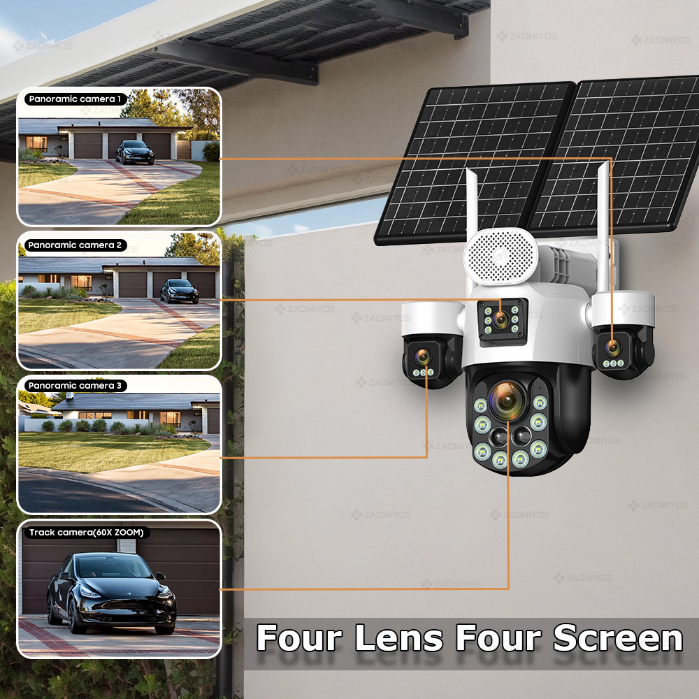 Câmera Externa 360 com 4 Lente - Home Security Services avaliação e preço