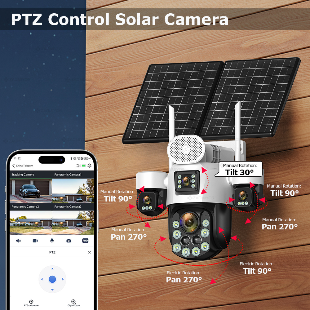 Câmera Externa 360 com 4 Lente - Home Security Services avaliação e preço