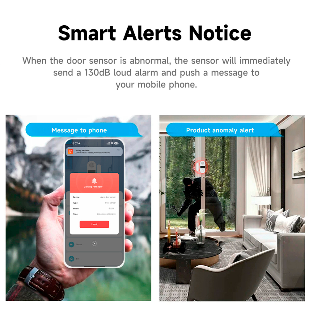 Sensor de Contato Sem Fio Tuya - Home Security Home Assistant avaliação e preço