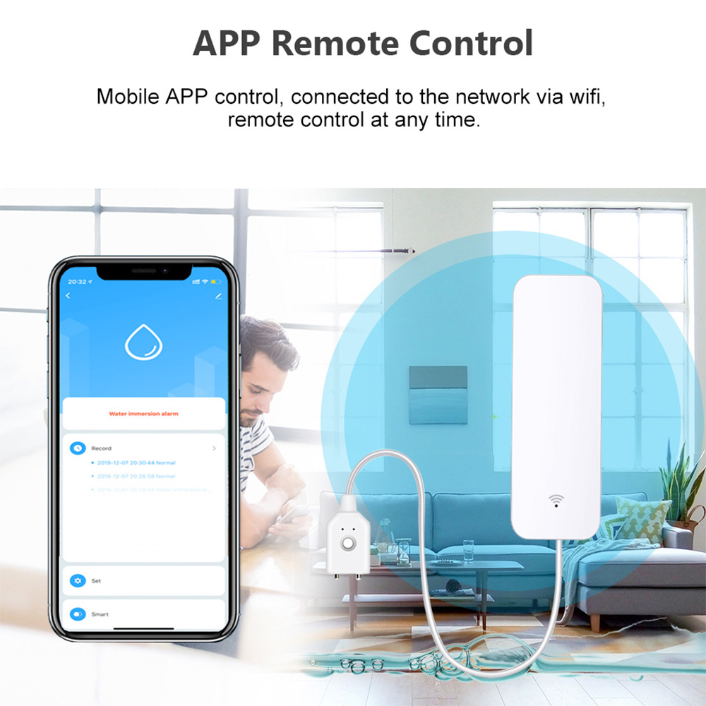 Sensor de vazamento de água wi - Home Security Tools avaliação e preço