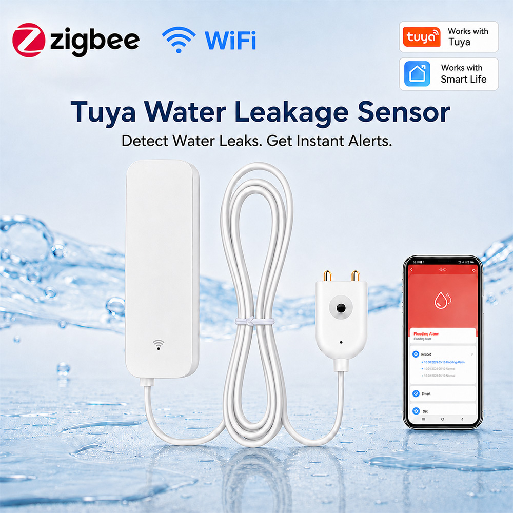 Sensor de Vazamento de Água Zi - Home Security Tools avaliação e preço