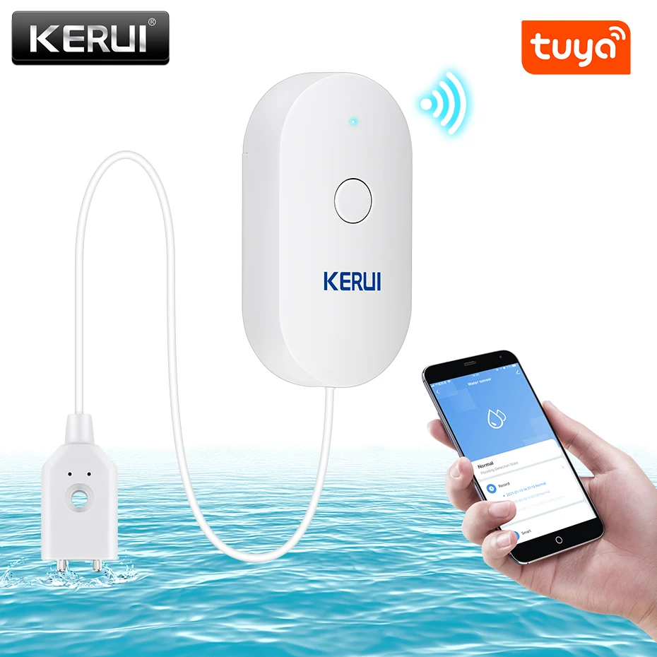 Kerui wi fi sensor de água cas - Home Security Monitoring avaliação e preço