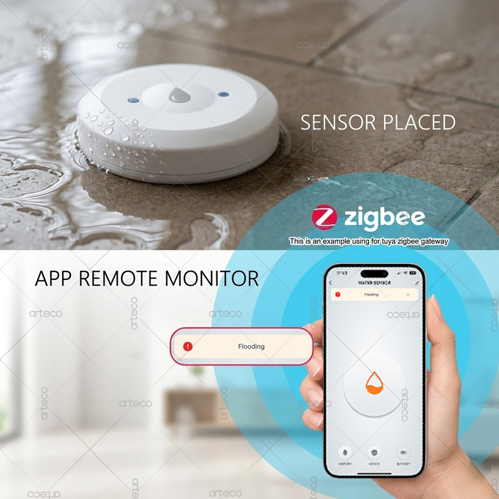 Sensor de vazamento de água Zi - Home Security Home Assistant avaliação e preço