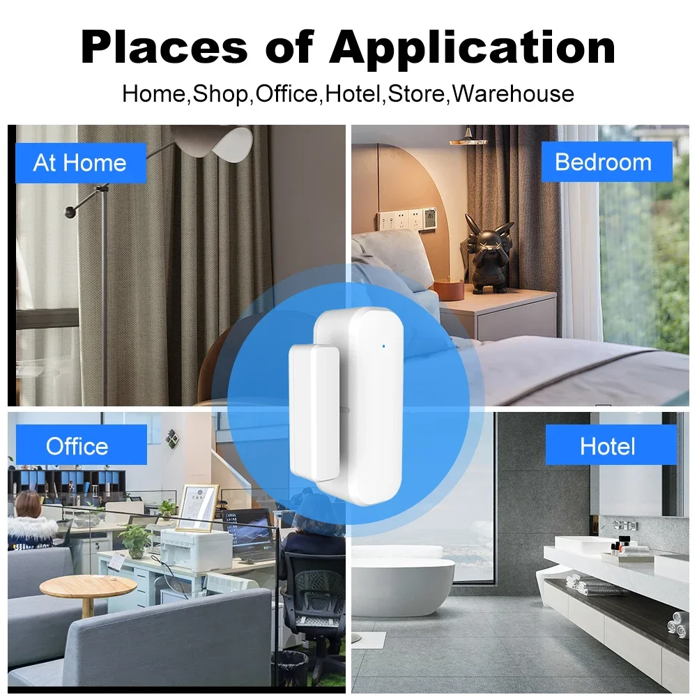 Sensor ZigBee para Portas e Ja - Home Security Gate avaliação e preço