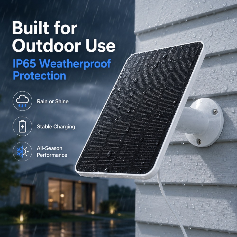 Carregador Solar Externo de 4W - Home Security Doorbell Camera avaliação e preço
