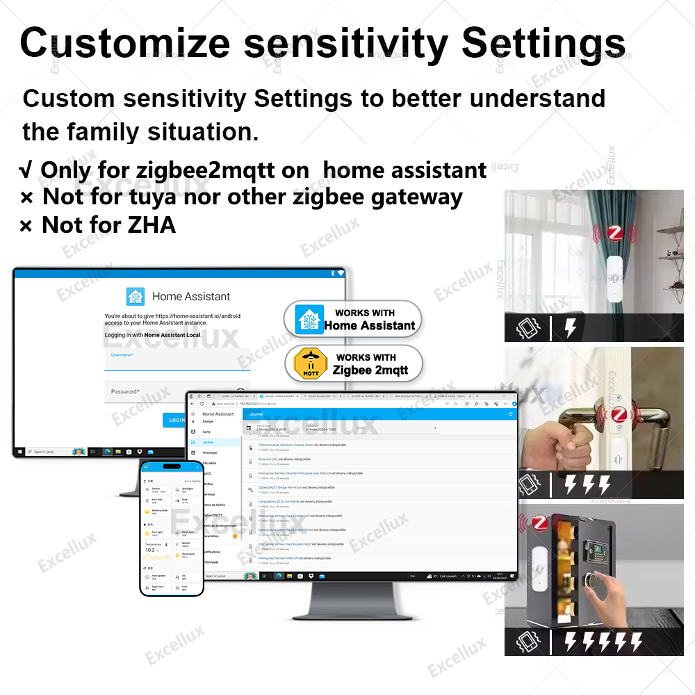 Zigbee sensor de vibração inte - Home Security Monitoring avaliação e preço