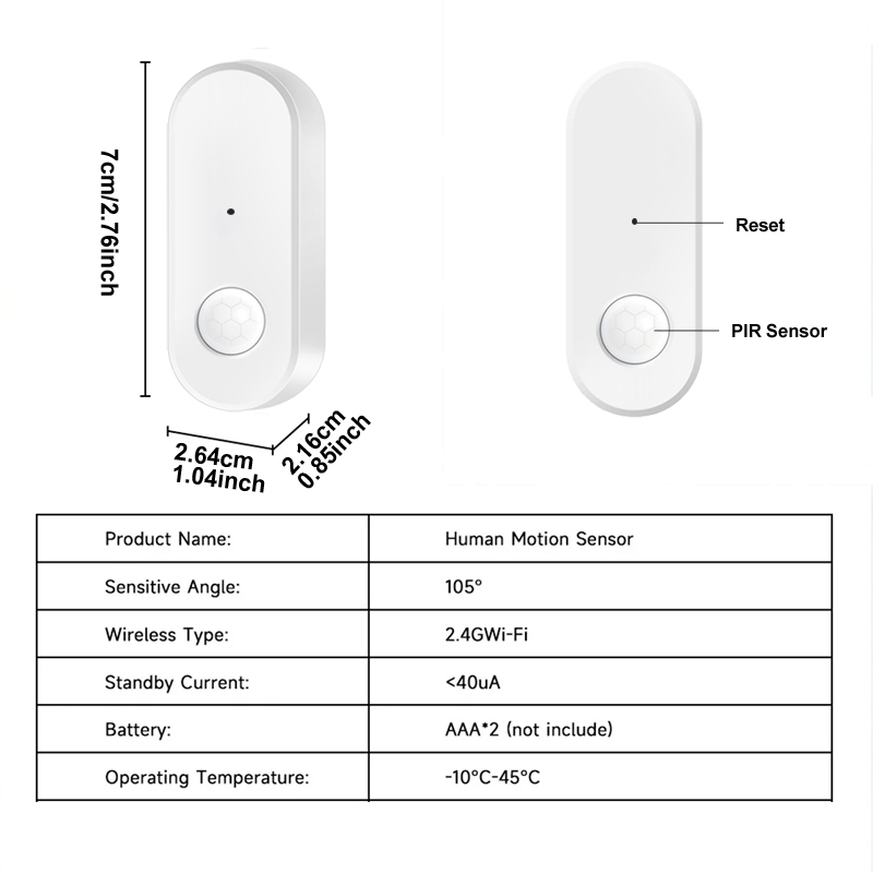 Tuya wifi pir sensor de movime - Home Security Business avaliação e preço