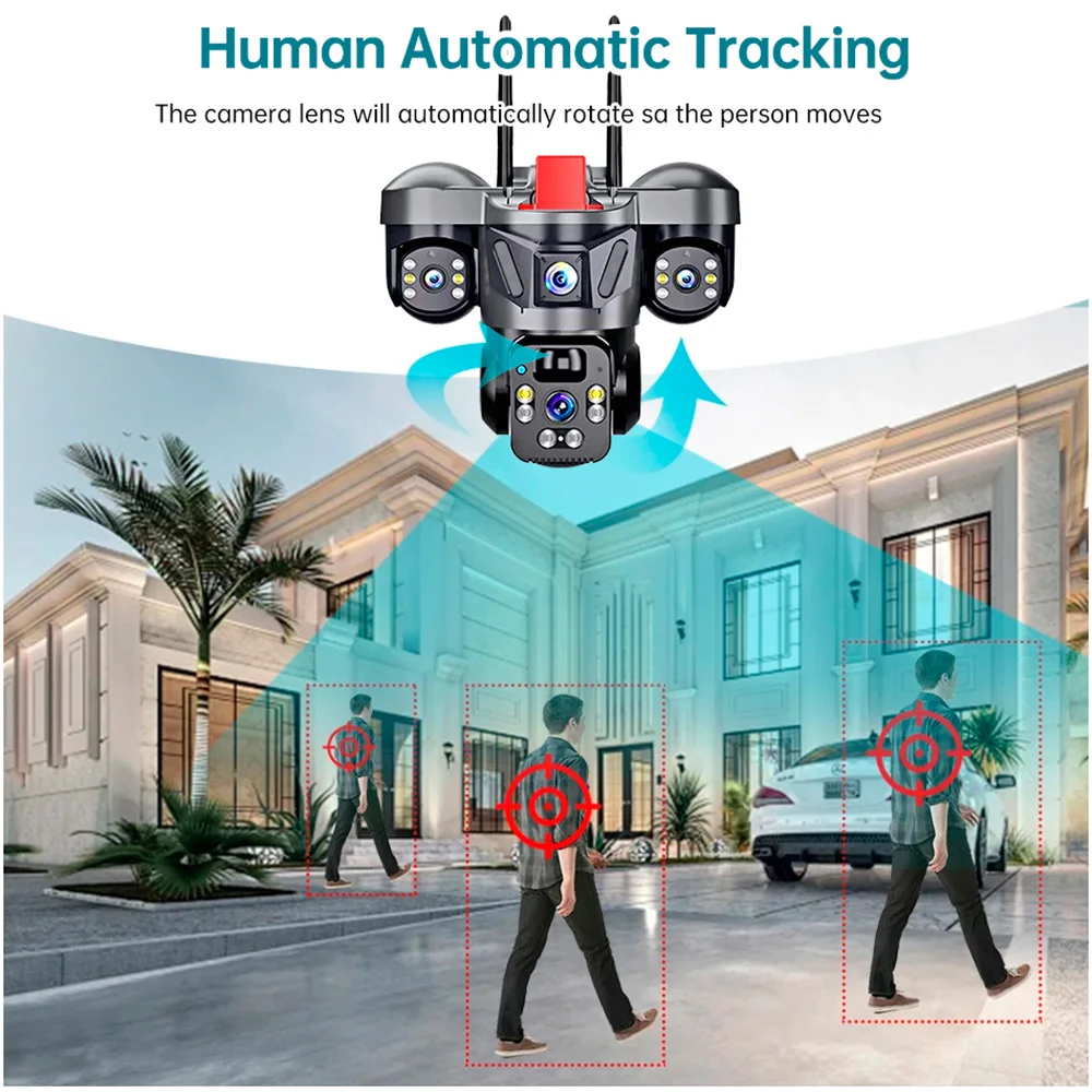 Kerui v380 pro ao ar livre ptz - Home Security Services avaliação e preço