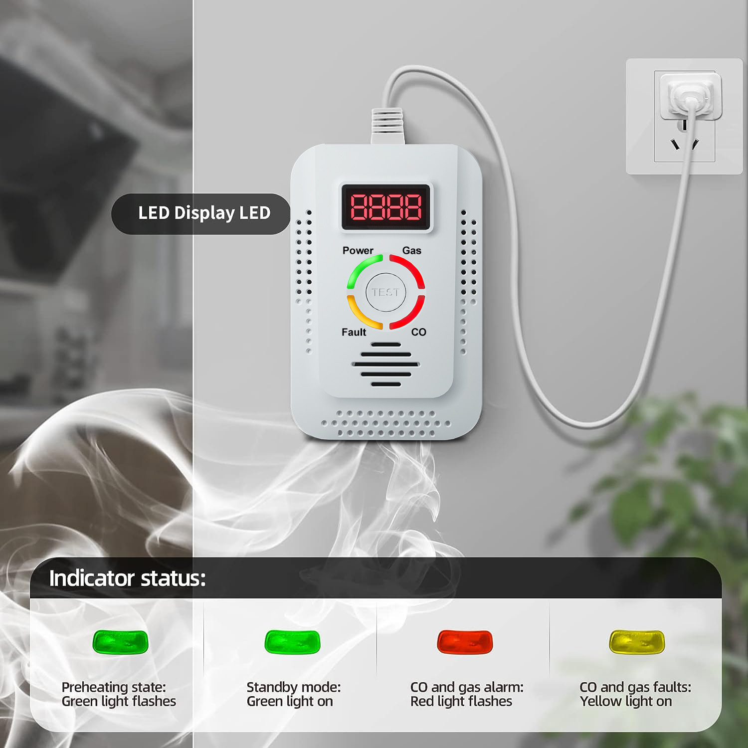 Detector de Gás Natural 2 em 1 - Home Security Tools avaliação e preço